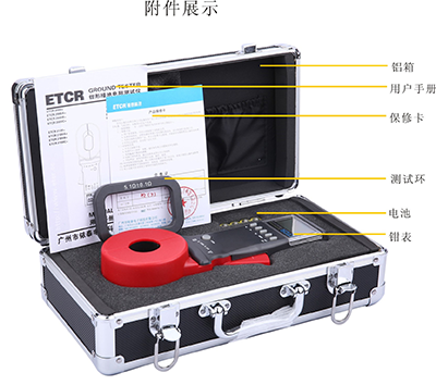 ETCR2100B+防爆型钳形接地电阻测试仪