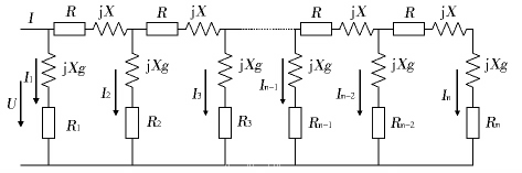 鉗形表測(cè)量線路桿塔接地電阻等值電路圖