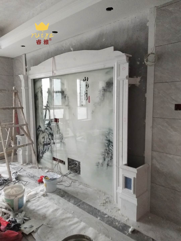 睿雅背景墙/罗马柱全国上门安装服务之福建晋江上门安装分享