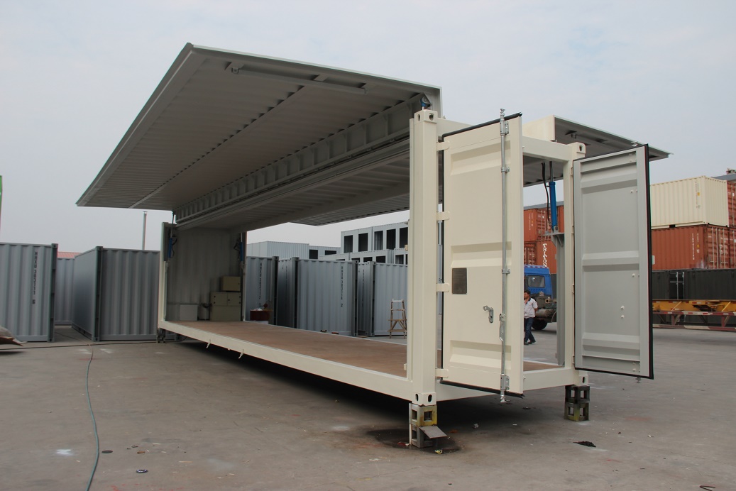 展翼集装箱飞翼集装箱专业定制厂家 青岛雷悦重工特种集装箱生产公司