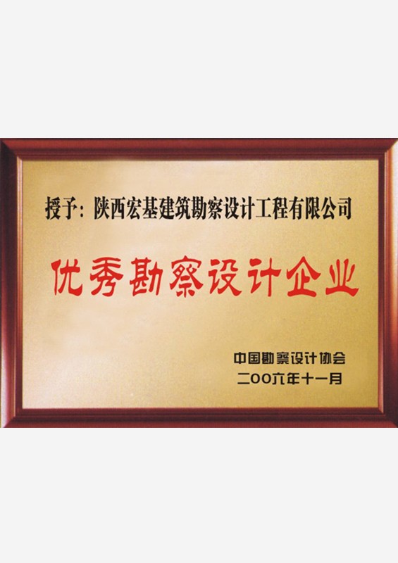 全国优秀勘察设计企业