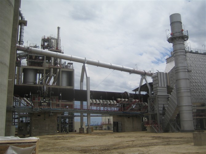 2009年 纳米比亚水泥厂三次风管及冷却机组器