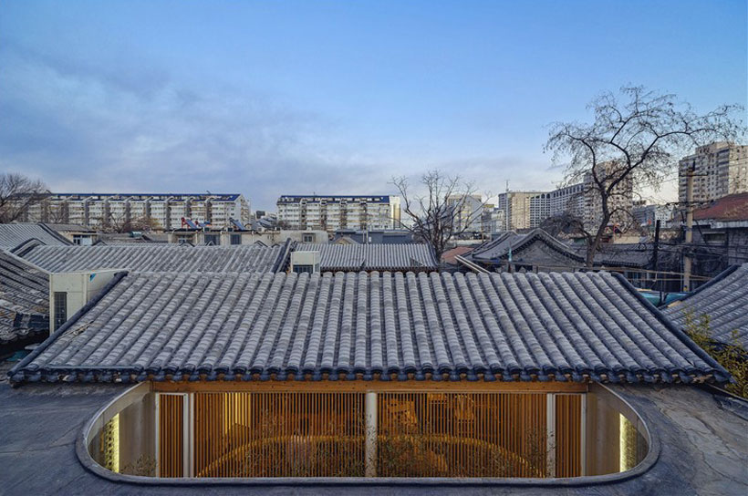 北京现代中式茶楼屋顶图