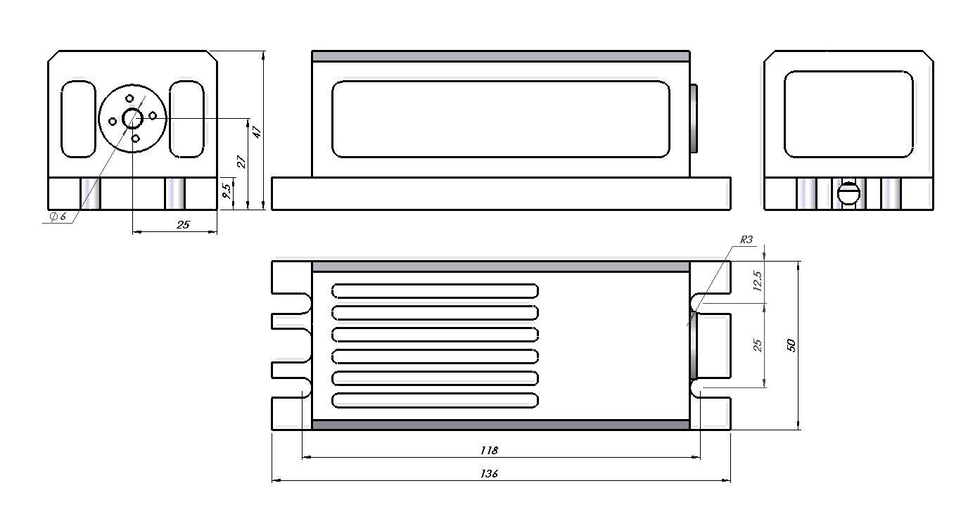  VA-I-Q-1064 (1064nm-被动调Q脉冲激光器-100mW) 