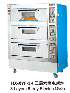 Popularization Type Electric Oven Series—3Layers 6tray Electric Oven  HX-XYF-1K  三层六盘电烤炉