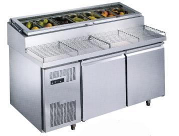 Air Cooling Salad Cabinet  HX137-01 沙拉配料展示工作台
