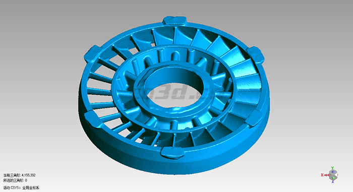 飞机引擎叶轮三维扫描案例