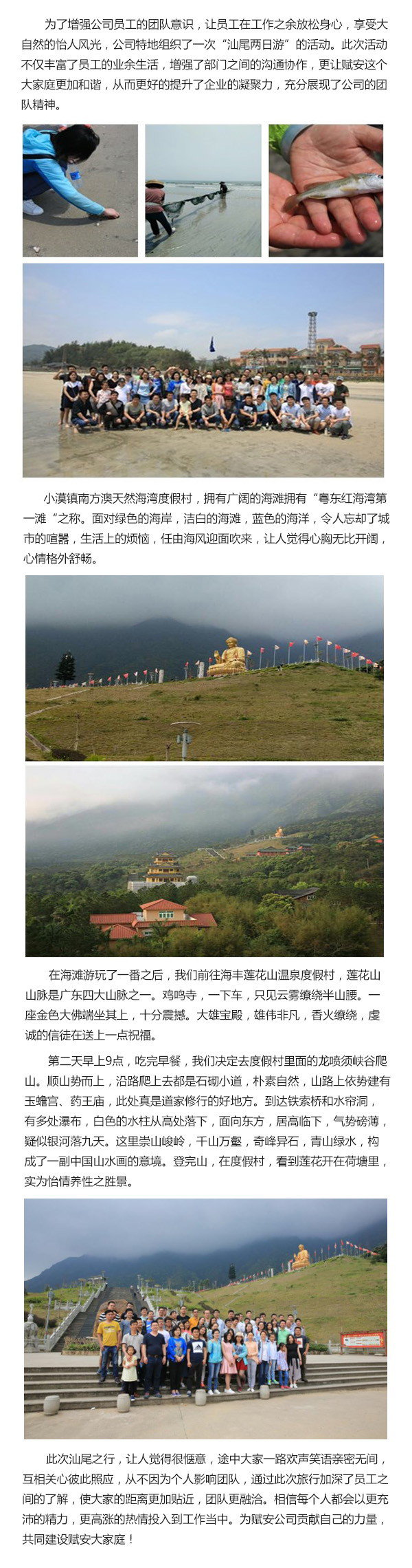 迎着春的步伐，踏上春之旅-赋安营销中心团建侧记