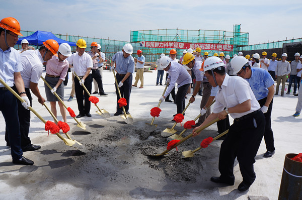 我院总承包项目莆田涵江医院新院址建设项目顺利封顶