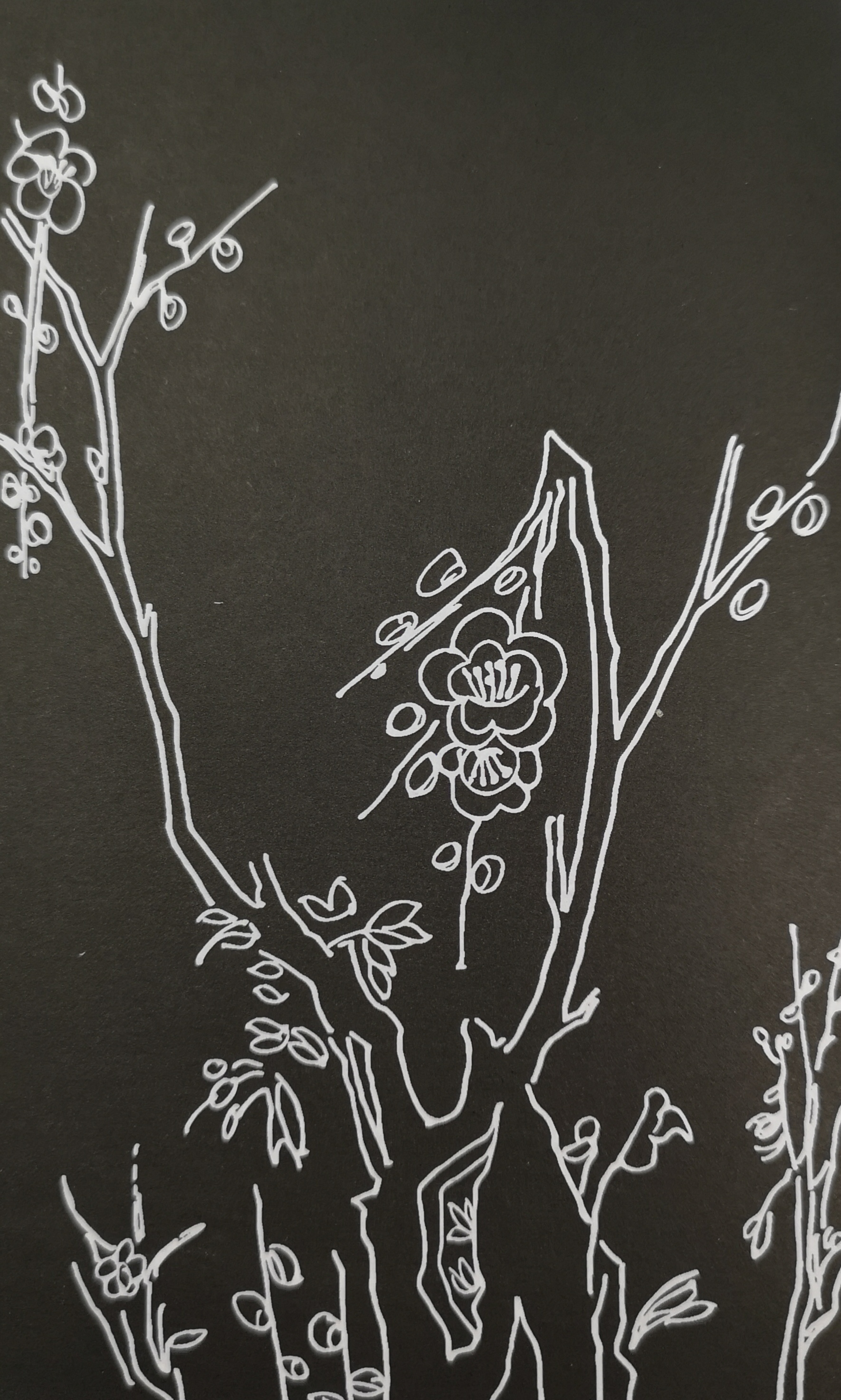 梅花纹婴戏图三国人物图高士图