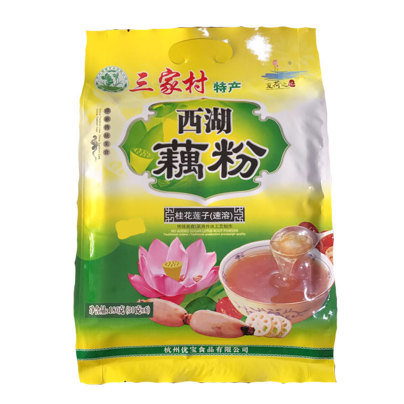 三家村西湖藕粉桂圆莲子180g(30g*6袋)