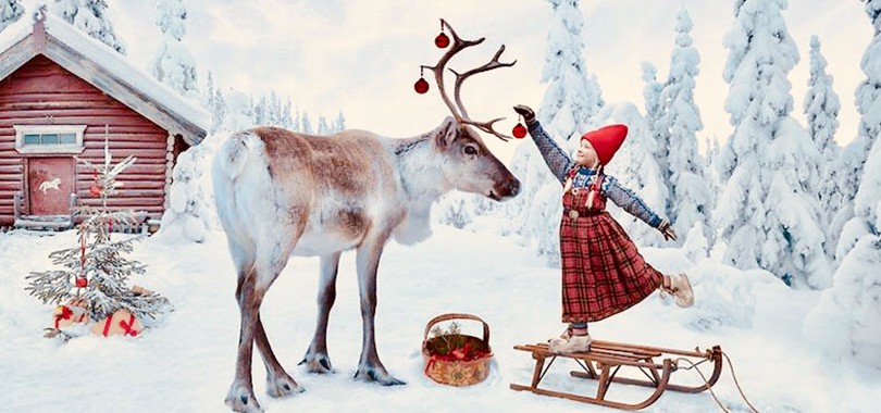 白雪世界里的幸福欧若拉