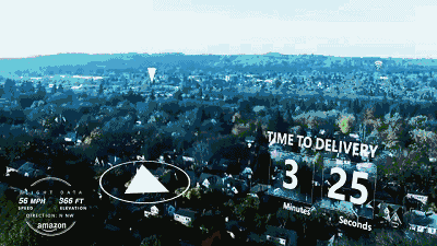 亚马逊疯了！为了让你尽早收到快递，居然在空中造了个航母仓库！