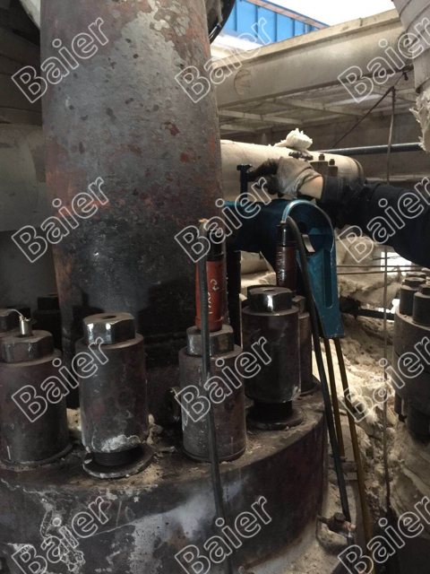拜尔品牌液压扳手为大唐某电厂拆装高温高压导气管 拜尔品牌液压扳手为大唐某电厂拆装高温高压导气管