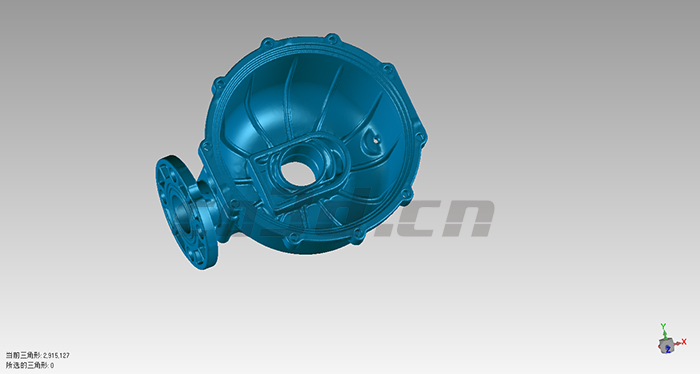 污水处理设备泵壳三维扫描