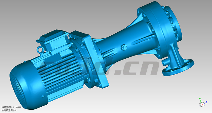 污水处理设备泵壳三维扫描