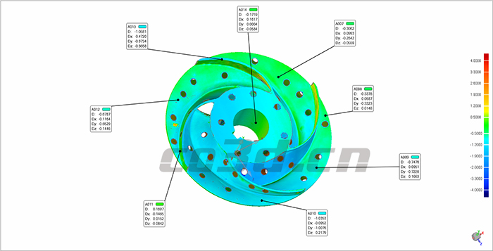 水泵叶轮三维检测案例