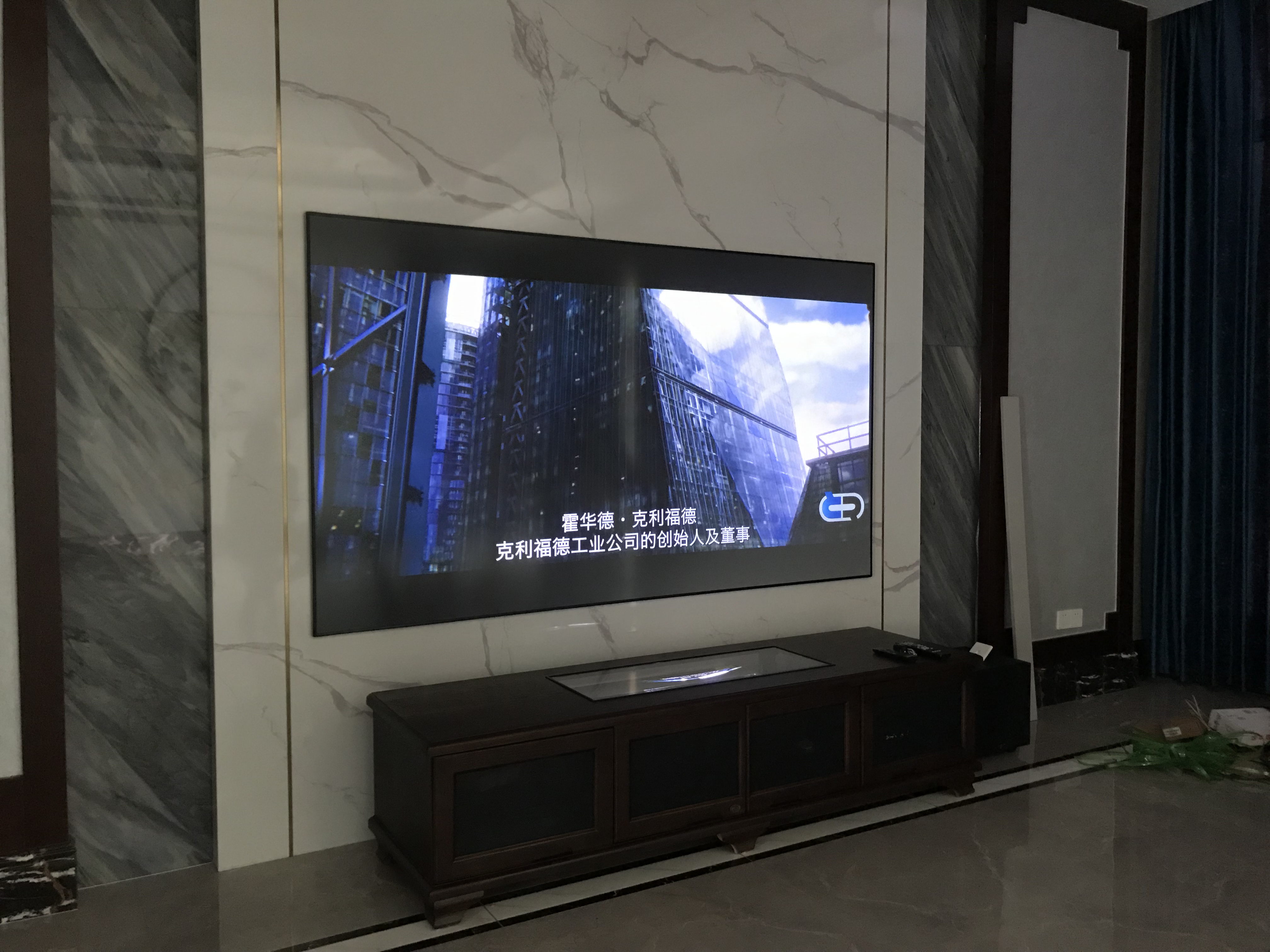 E-JOIN 猛犸机柜 客厅激光电视柜 E91定制星空黑