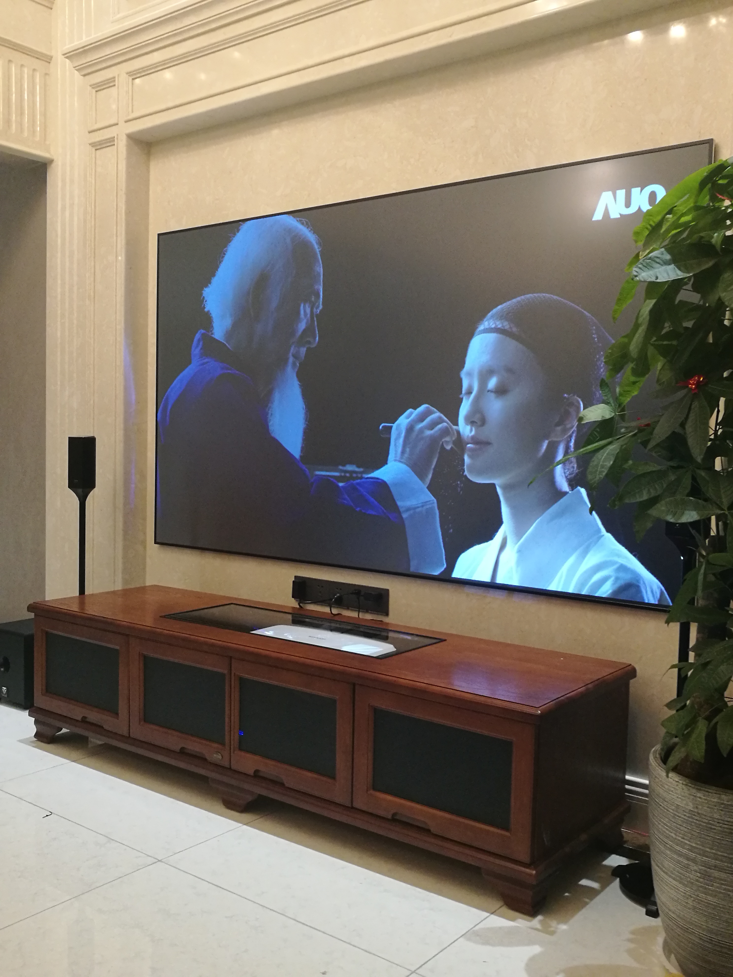 E-JOIN猛犸激光电视柜E91影音设备柜香槟金