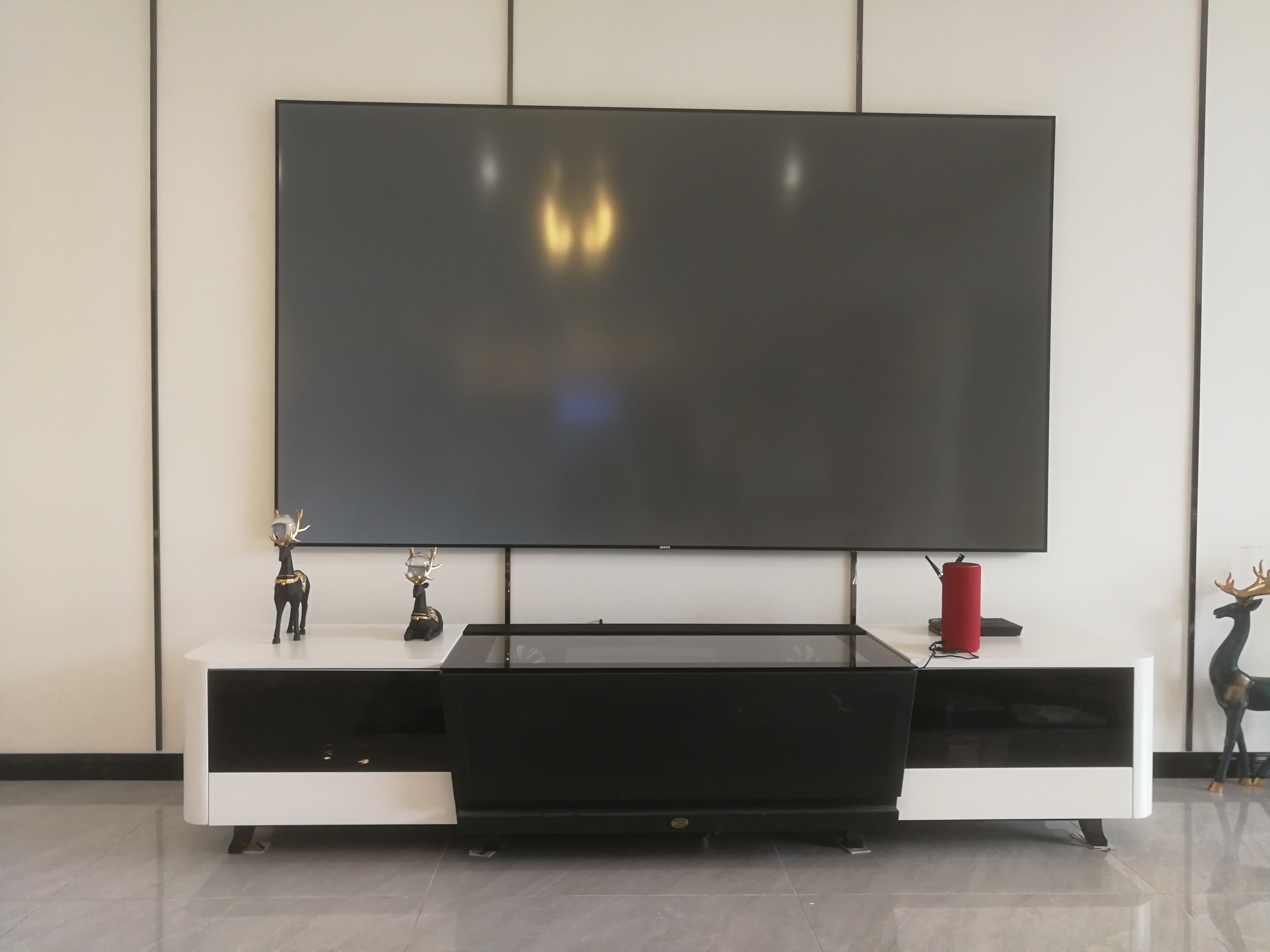 E-JOIN猛犸激光电视柜定制E97橡胶原木2.3米定制