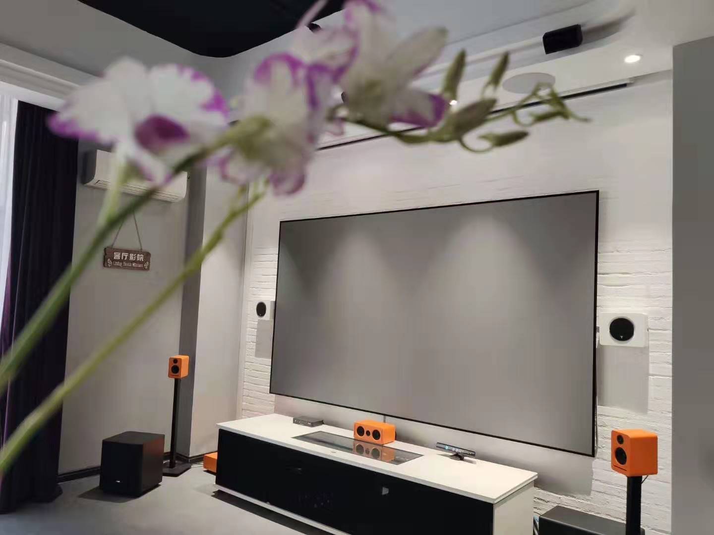 E-JOIN猛犸激光电视柜E82珍珠白现代简约激光电视柜