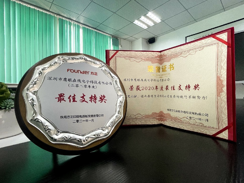 聰明的AOI獲方正PCB年度最佳支持獎！