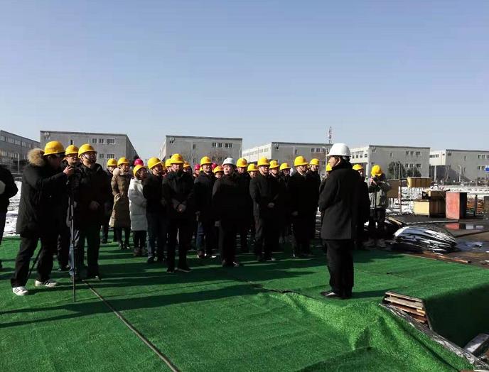 我司总承包项目海虹集团巢湖今辰医药产业园项目 顺利封顶