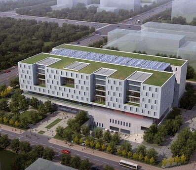 Grüne Architektur im Verwaltungsviertel von Peking  