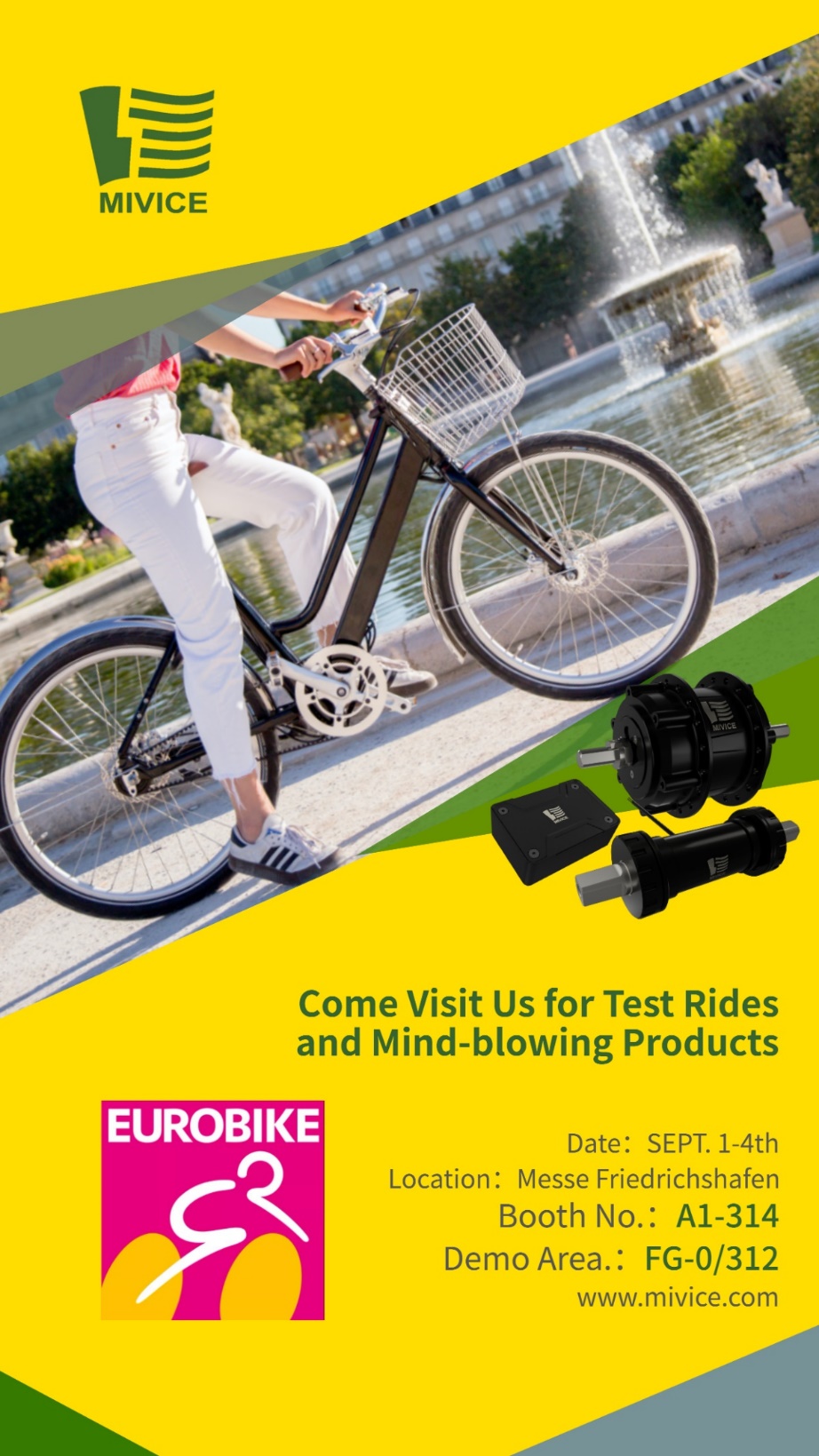 Meet Us There! Mivice Exciting Debut in EuroBike2021! Meet Us There! Mivice Exciting Debut in EuroBike2021!