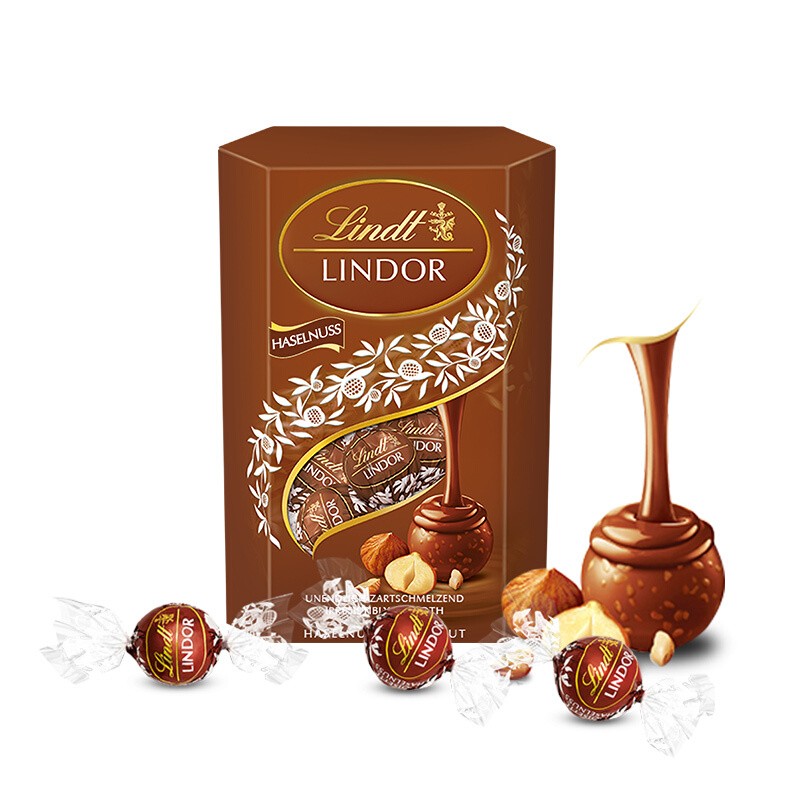 Lindt Swiss lotus soft heart hazelnut chocolate
