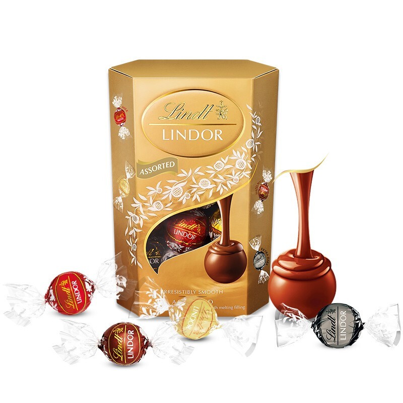 Lindt Swiss lotus Lindor soft chocolate 16 pieces, 200g