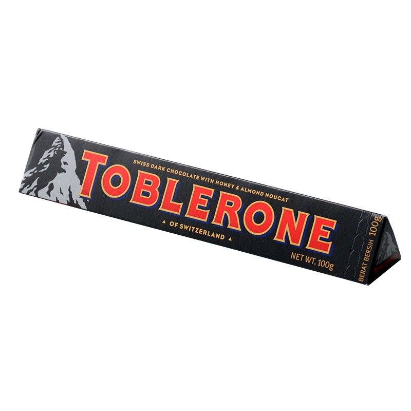 TOBLERONE Swiss triangle dark chocolate imported from Switzerland contains 100g honey and Batan xylose