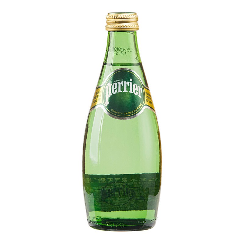 Perrier sparkling mineral water imported from France with original flavor of 330ML
