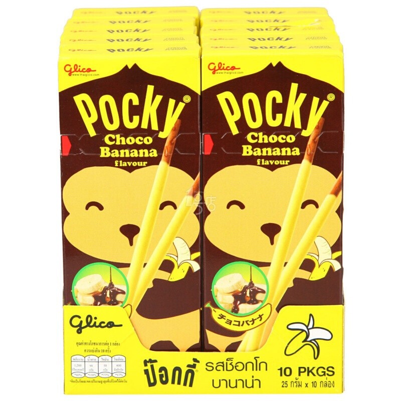 Pocky chocolate banana coated biscuit 25g