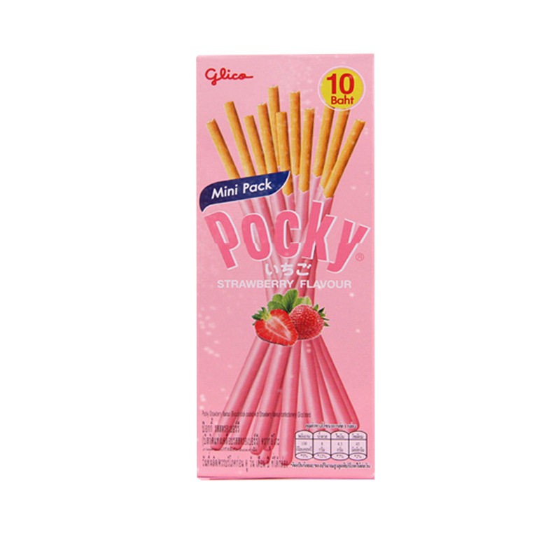 Pocky strawberry coated biscuit 21g