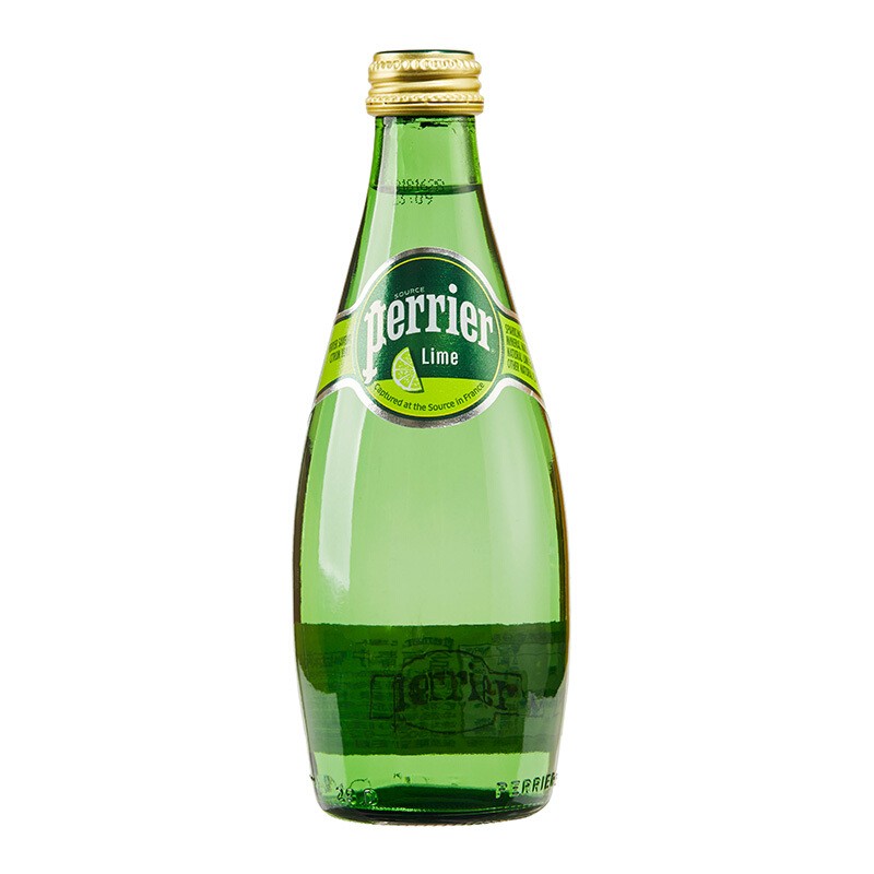 Perrier sparkling lime mineral water 330ml imported from France