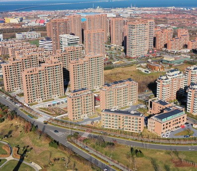 Passivhaussiedlung im Deutsch-Chinesischen Ökopark