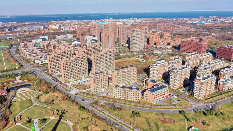 Passivhaussiedlung im Deutsch-Chinesischen Ökopark