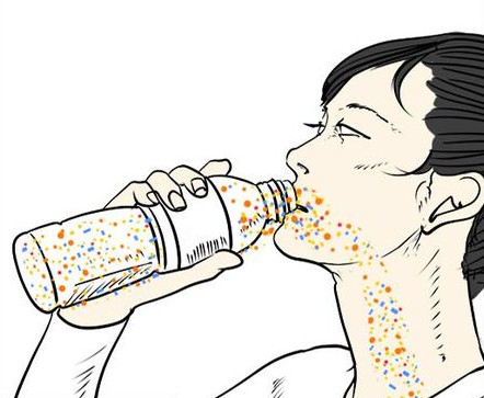 How did you get the plastic you threw away in one bite