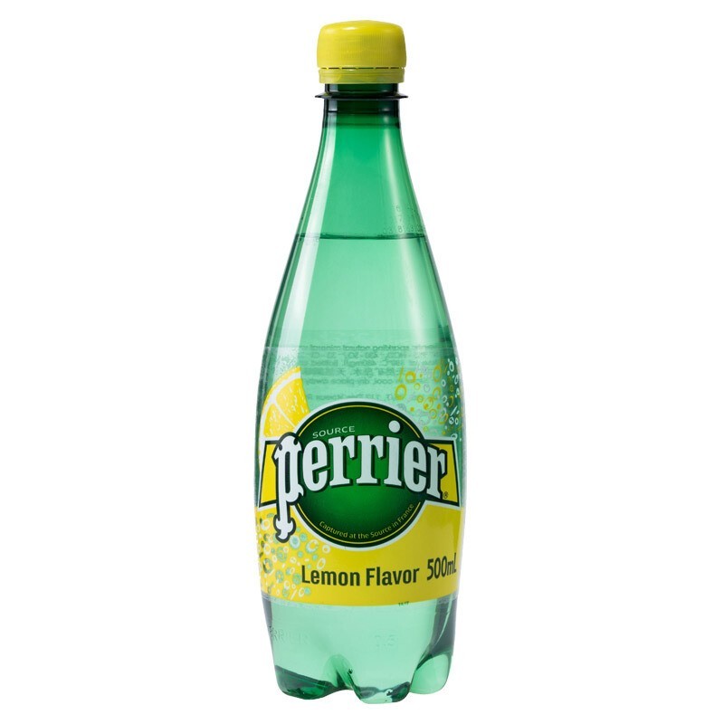 Perrier lemon flavored Natural Mineral Water 500ml imported from France