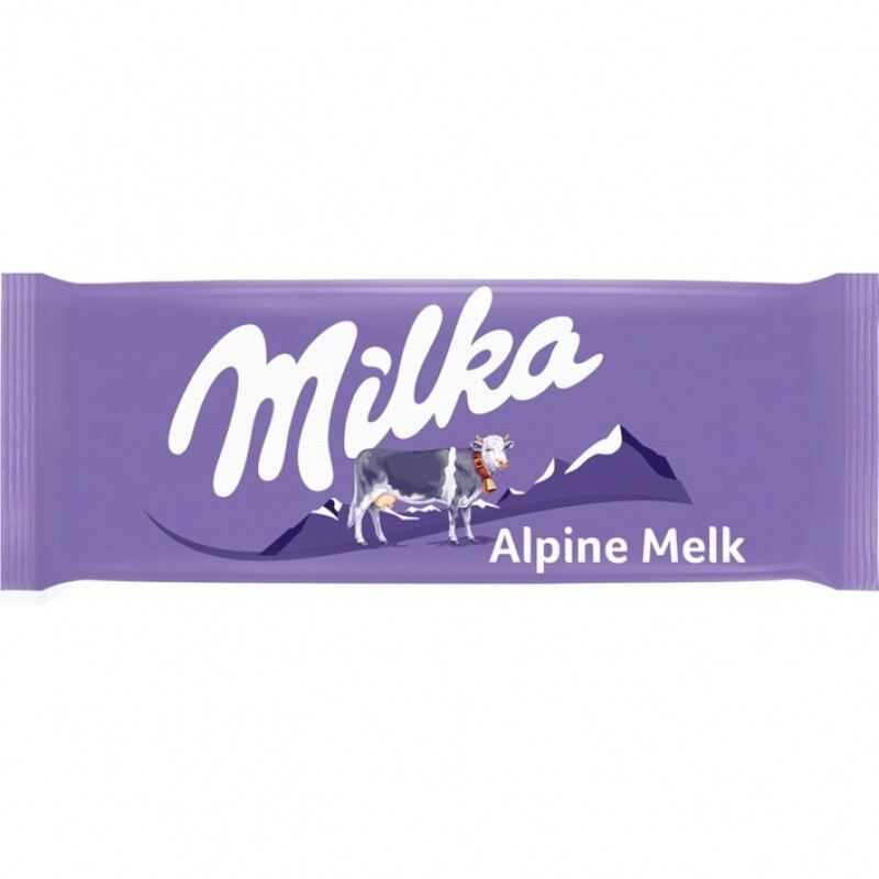 German Milka Milka Pure Chocolate Mountain Cocoa milk dark Chocolate 100g