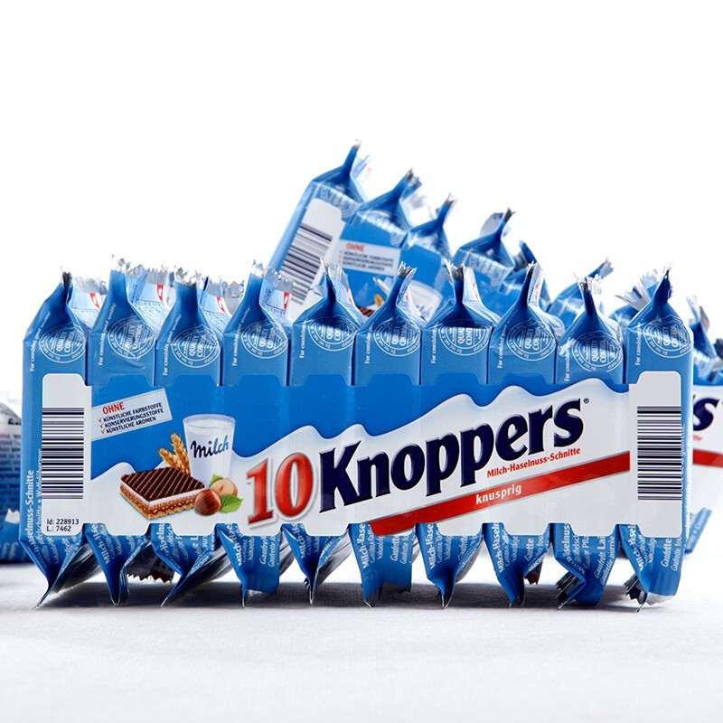 Knoppers chocolate wafer biscuits 250g