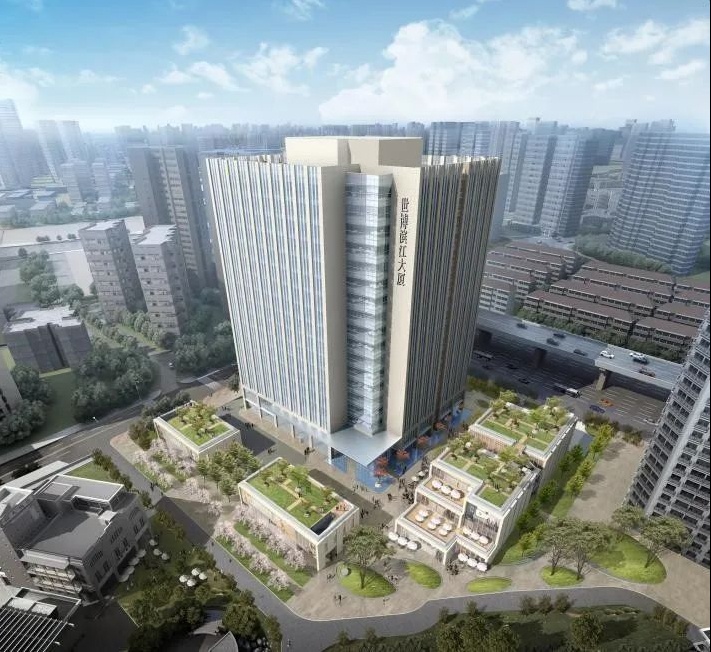 上海世博滨江大厦北座地下消防门采用耐氏平开门机TO5024
