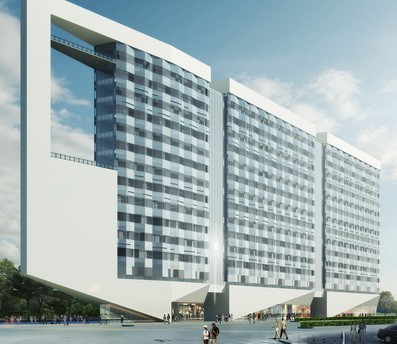 Geschäftsgebäude an der Jianshe Straße