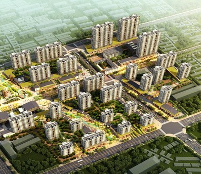 Yucai Road Residential Community im Landkreis Yuncheng Shandong