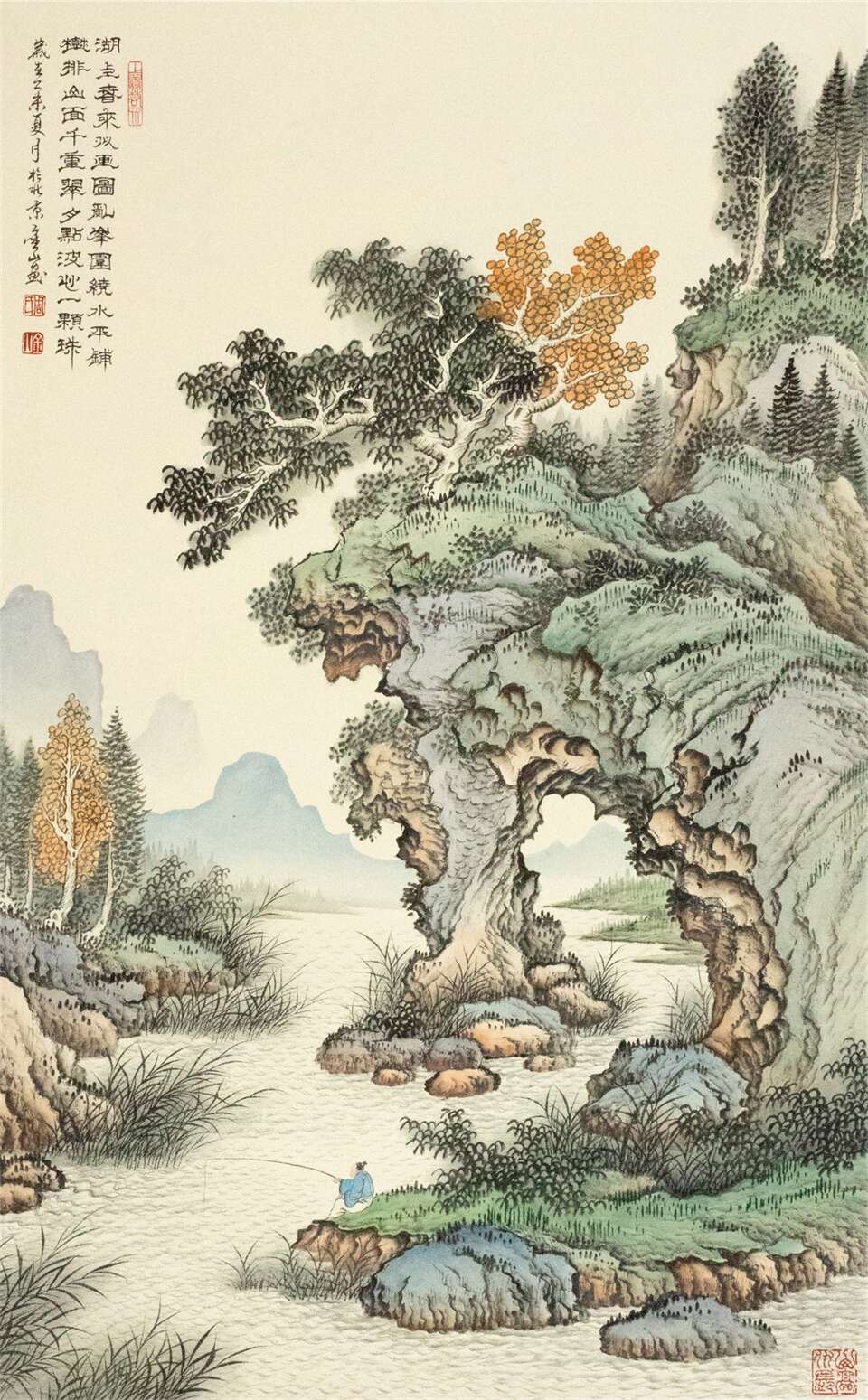 周金古典山水作品