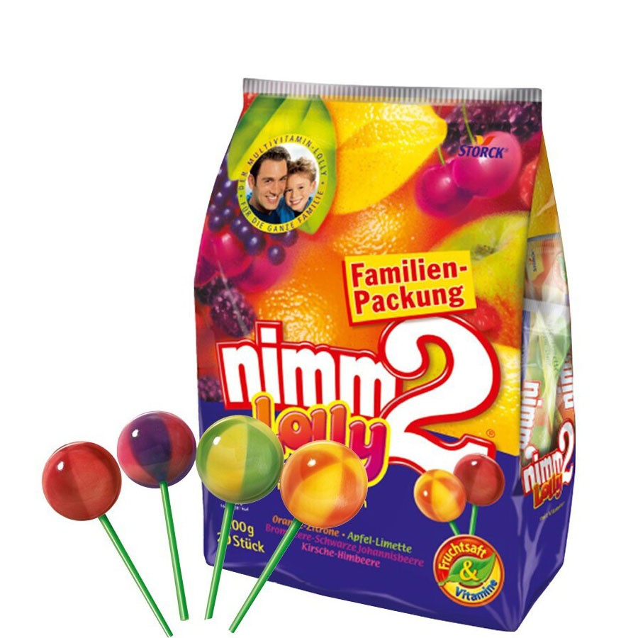 Germany imported NIMM2 two treasure lollipop VC vitamin fruit syrup 200g