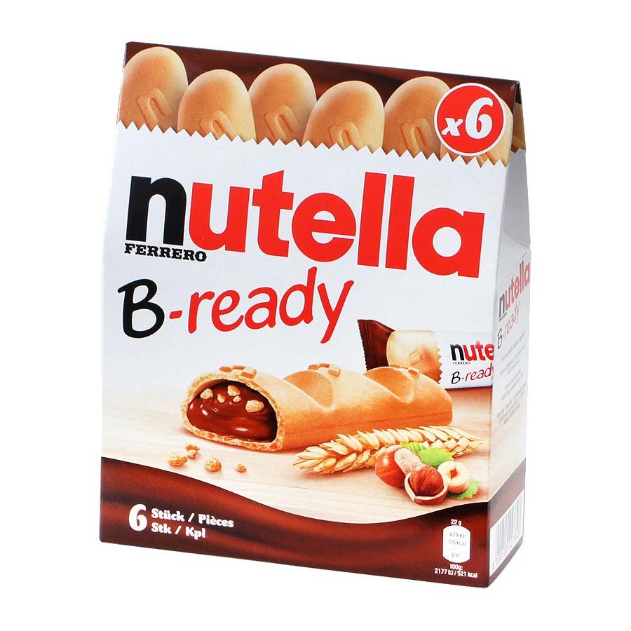 Italian Ferrero Hazelnut spread chocolate finger biscuit bar