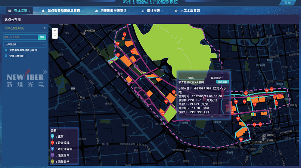蘇州市海綿城市監測評估信息化平臺