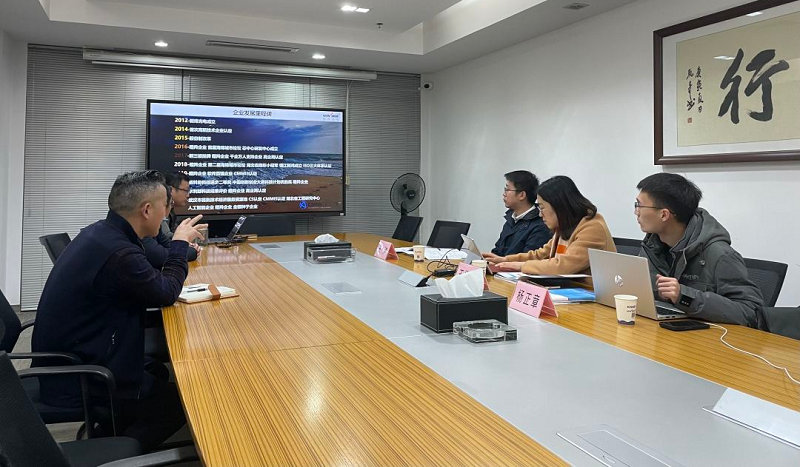 长江三峡环保、长江三峡绿洲考察代表到访新烽光电开展技术交流